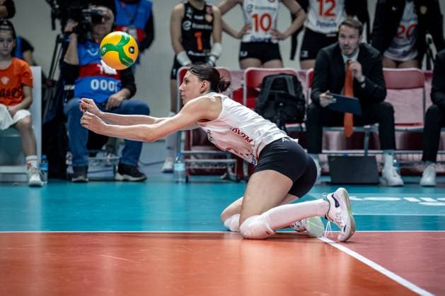 776121898 Tijana Boskovic of Eczacibasi Dynavit in action during the match. Eczacibasi Dynavit and Imoco Volley Conegiano faced each other in the CEV Women™s Champions League Volley Semifinal game 2, the match took place at Istanbul Burhan Felek Vestel Volleyball Hall on March 20, 2024 Istanbul Istanbul Turkey Copyright: xYagizxGurtugx