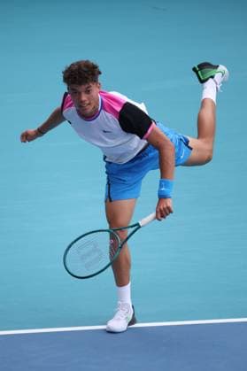 MIAMI GARDENS, FLORIDA - MARCH 20: Tomas Machac of the Czech Republic defeats Darwin Blanch of Deerfield Beach during their match on Day 5 of the Miami Open at Hard Rock Stadium on March 20, 2024 in Miami Gardens, Florida. People: Darwin Blanch Copyright: xHoo-me.com MediaPunchx