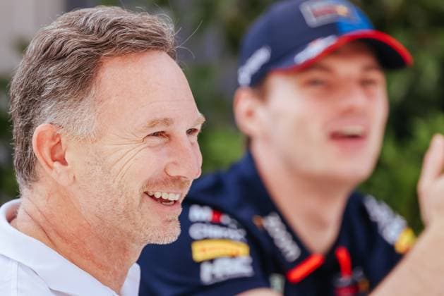 March 21, 2024, Melbourne, Victoria, Australia: MELBOURNE, AUSTRALIA - MARCH 21: Christian Horner and Max Verstappen of Red Bull Racing chatting at the 2024 Australian Grand Prix at Albert Park in Melbourne, Australia Melbourne Australia - ZUMAp121 20240321_zsp_p121_033 Copyright: xChrisxPutnamx