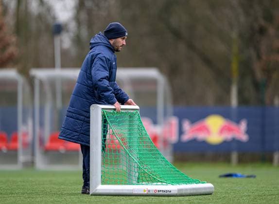 Leipzigs head coach Coach Saban Uzun Training RB Leipzig Women on March 14, 2024 Red Bull Academy, Leipzig Training RB Leipzig Women