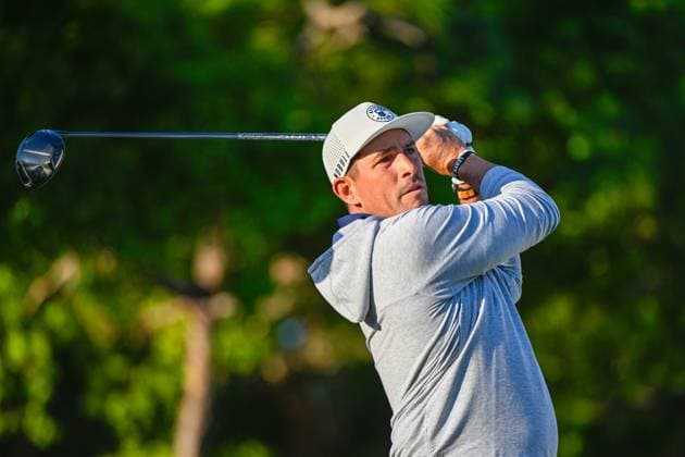PALM HARBOR, FL - MARCH 21: Scott Stallings (USA) watches his tee shot on 1 during Rd1 of the Valspar Championship at Innisbrook Resort - Copperhead, on March 21, 2024, in Palm Harbor, Florida. (Photo by Ken Murray Icon Sportswire) GOLF: MAR 21 PGA, Golf Herren Valspar Championship EDITORIAL USE ONLY Icon2403210061