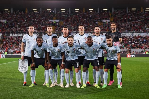 Guimaraes, Portugal, Thursday 21 March 2024 UEFA Friendly Matches Portugal Sweden, Team photo Portugal, Portugal s squad, Line up of Portugal, Copyright: JoaquimxFerreira