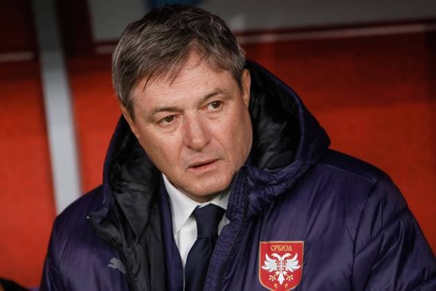 Russia v Serbia - International Friendly, Länderspiel, Nationalmannschaft Serbia head coach Dragan Stojkovic looks on during the international friendly match between Russia and Serbia on March 21, 2024 at Dynamo Central Stadium in Moscow, Russia. Moscow Russia  Copyright: xMikexKireevx originalFilename:kireev-russiavs240321_npi86.jpg