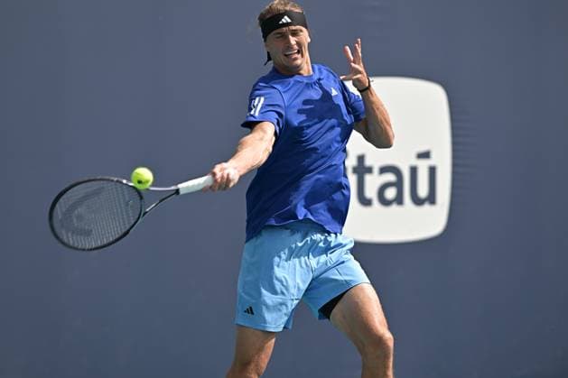Tennis, ATP tournament in Miami, Alexander Zverev training