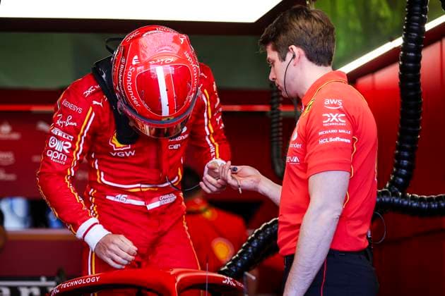 LECLERC Charles (mco), Scuderia Ferrari SF-24, portrait during the Formula 1 Rolex Australian Grand Prix 2024, 3rd round of the 2024 Formula One World Championship, WM, Weltmeisterschaft from March 22 to 24, 2024 on the Albert Park Circuit, in Melbourne, Australia - F1 - AUSTRALIAN GRAND PRIX 2024 DPPI Panoramic  240322_R03_AUSTRALIA_EA028291