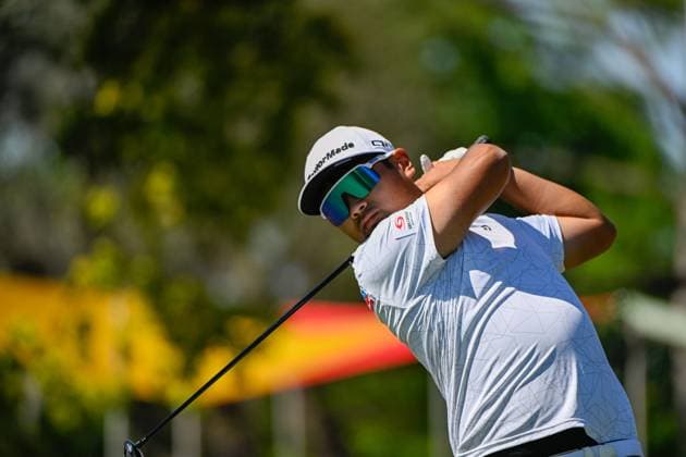 PALM HARBOR, FL - MARCH 21: Ryo Hisatsune (JPN) watches his tee shot on 5 during Rd1 of the Valspar Championship at Innisbrook Resort - Copperhead, on March 21, 2024, in Palm Harbor, Florida. (Photo by Ken Murray Icon Sportswire) GOLF: MAR 21 PGA, Golf Herren Valspar Championship EDITORIAL USE ONLY Icon2403210651