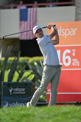PALM HARBOR, FL - MARCH 21: Nick Taylor (CAN) watches his tee shot on 16 during Rd1 of the Valspar Championship at Innisbrook Resort - Copperhead, on March 21, 2024, in Palm Harbor, Florida. (Photo by Ken Murray Icon Sportswire) GOLF: MAR 21 PGA, Golf Herren Valspar Championship EDITORIAL USE ONLY Icon2403210791