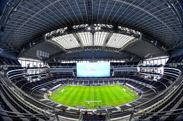 RECORD DATE NOT STATED CONCACAF NATIONS LEAGUE 2023-2024 Panama vs Mexico SF General View Stadium during the Semifinals match between Panama and Mexico (Mexican national team, Nationalteam as part of the Concacaf Nations League 2023-2024, at AT-T Stadium, Arlington, Texas, on March 21, 2024. ARLINGTON TEXAS UNITED STATES  Copyright: xAdrianxMaciasx 20240321142736_CNL_24_SF_PAN_MEX_STADIUM3