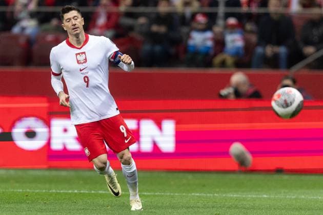 Poland v Estonia: UEFA EURO, EM, Europameisterschaft,Fussball 2024 Play-Offs Semi-final Robert Lewandowski is playing in the UEFA EURO 2024 qualifier play-off between Poland and Estonia in Warsaw, Poland, on March 21, 2024. Warsaw Poland  Copyright: xFotoxOlimpikx originalFilename:jastrzebowski-polandvs240321_np8XR.jpg