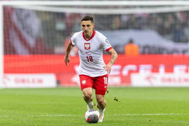 Poland v Estonia: UEFA EURO, EM, Europameisterschaft,Fussball 2024 Play-Offs Semi-final Bartosz Slisz is playing during the UEFA EURO 2024 qualifier play-off between Poland and Estonia in Warsaw, Poland, on March 21, 2024. Warsaw Poland  Copyright: xFotoxOlimpikx originalFilename:jastrzebowski-polandvs240321_npq3o.jpg