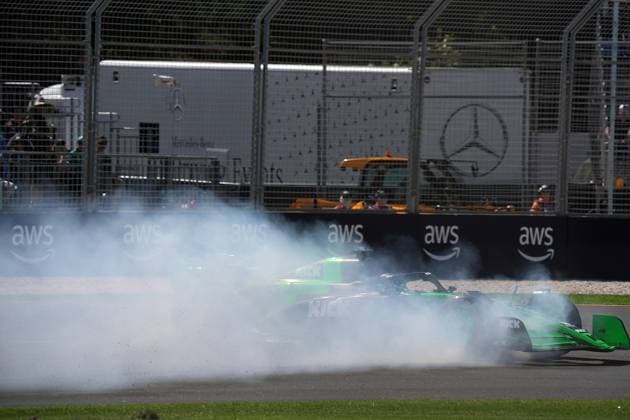 FORMULA 1 ROLEX AUSTRALIAN GRAND PRIX 2024 22 03 2024, Albert Park Circuit, Melbourne, FORMULA 1 ROLEX AUSTRALIAN GRAND PRIX 2024 ,pictured spinning Valtteri Bottas FIN , Stake F1 Team Kick Sauber nordphotoxGmbHx xBratic nph00250