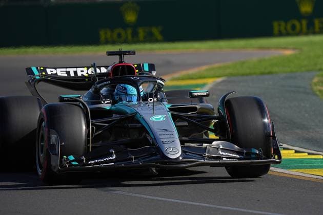 FORMULA 1 ROLEX AUSTRALIAN GRAND PRIX 2024 22 03 2024, Albert Park Circuit, Melbourne, FORMULA 1 ROLEX AUSTRALIAN GRAND PRIX 2024 ,in the picture George Russell GBR , Mercedes AMG Petronas Formula One Team nordphotoxGmbHx xBratic nph00250