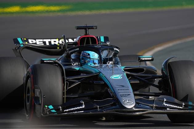 FORMULA 1 ROLEX AUSTRALIAN GRAND PRIX 2024 22 03 2024, Albert Park Circuit, Melbourne, FORMULA 1 ROLEX AUSTRALIAN GRAND PRIX 2024 ,in the picture George Russell GBR , Mercedes AMG Petronas Formula One Team nordphotoxGmbHx xBratic nph00250