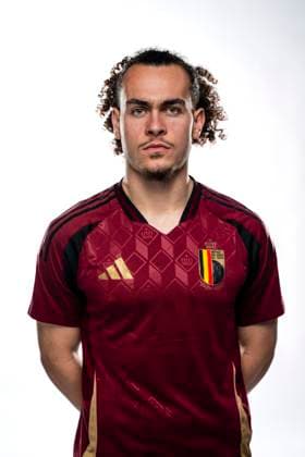 Commercial Shoot - Belgian Red Devils EURO 2024 TUBIZE, BELGIUM - MARCH 19 : Theate Arthur defender of Belgium pictured during a commercial photo shoot in Proximus Basecamp. on March 19, 2024 in Tubize, Belgium, 19 03 2024 Tubize Belgium  Copyright: xGvgx