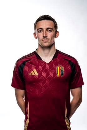 Commercial Shoot - Belgian Red Devils EURO 2024 TUBIZE, BELGIUM - MARCH 19 : Castagne Timothy defender of Belgium pictured during a commercial photo shoot in Proximus Basecamp. on March 19, 2024 in Tubize, Belgium, 19 03 2024 Tubize Belgium  Copyright: xGvgx
