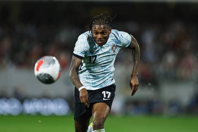 Rafael Leao (POR), MARCH 21, 2024 - Football Soccer : International Friendly, Länderspiel, Nationalmannschaft match between Portugal 5-2 Sweden at the Estadio Don Afonso Henriquesa in Guimaraes, Portugal. Noxthirdxpartyxsales  (247978098)