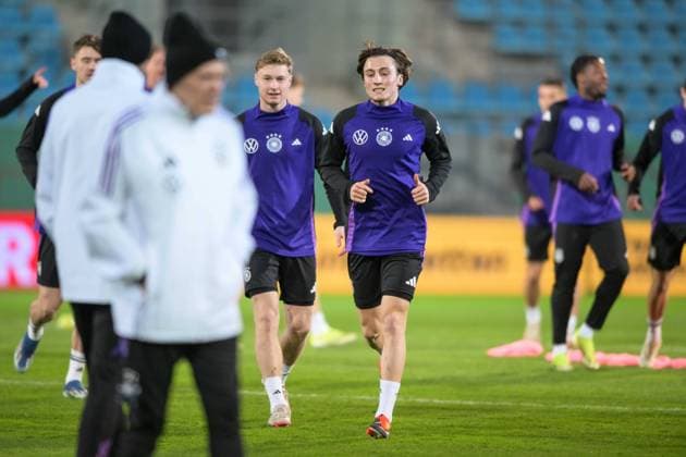 Soccer, National team DFB U21, 20240321, Final training Germany Kosovo In the picture Rocco REITZ DFB U21, 18 Chemnitz Stadium on Gellertstraße Saxony Germany Copyright: Passion2Press MarkusxFischerx