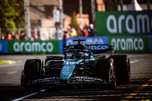 March 22, 2024, Melbourne, Victoria, Australia: MELBOURNE, AUSTRALIA - MARCH 22: Lance Stroll of Canada drives the Aston Martin AMR24 Mercedes during second practice in the 2024 Australian Grand Prix at Albert Park in Melbourne, Australia Melbourne Australia - ZUMAp121 20240322_zsp_p121_075 Copyright: xChrisxPutnamx