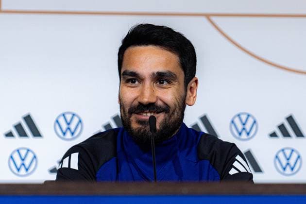 Press conference with Julian Nagelsmann and Ilkay Guendogan before France vs. Germany, football, test match, 22 03 2024 DFL REGULATIONS PROHIBIT ANY OUSE OF PHOTOGRAPHS AS IMAGE SEQUENCES AND OR QUASI VIDEO Press conference with Julian Nagelsmann and Ilkay Guendogan before France vs. Germany, football, test match, 22 03 2024 Lyonn Copyright: xEibner-Pressefoto BahhoxKarax EP_GER