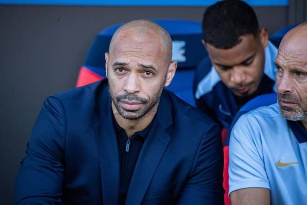 Fußball, U21 Länderspiel, Frankreich - Elfenbeinküste Thierry Henry (Equipe de France U21, U 21 FOOTBALL : France U21 vs Cote dÂ’Ivoire U21 - Amical international - 22 03 2024 BaptisteAutissier Panoramic 