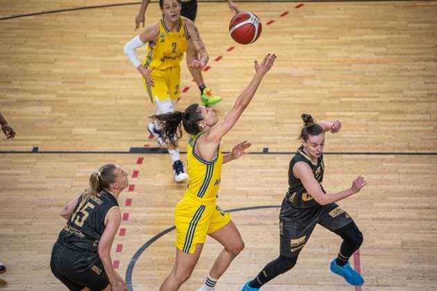Basketball Berlin 22 03 2024 Season 2023 2024 1 Bundesliga DBBL Alba Berlin Saarlouis Royals Theresa Simon Alba, No 03