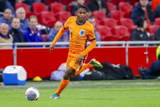 AMSTERDAM, 22-03-2024 , JohanCruyff Stadium , Friendly match between Netherlands and Scotland season 2023 2024. Netherlands player Jeremie Frimpong Netherlands - Scotland  x24762630x Copyright: