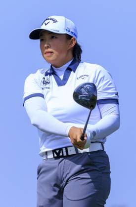 March 22, 2024, Palos Verdes, California, USA: Ruoning Yin tees off at the 9th hole during Round 2 of the Fir Hills Seri Pak Championship on Friday March 22, 2024 at the Palos Verdes Golf Club in Palos Verdes, California. ARIANA RUIZ PI Palos Verdes U.S - ZUMAp124 20240322_zaa_p124_001 Copyright: xArianaxRuizx