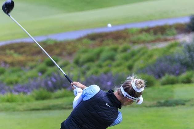 March 22, 2024, Palos Verdes, California, USA: Nelly Korda tees off during Round 2 of the Fir Hills Seri Pak Championship on Friday March 22, 2024 at the Palos Verdes Golf Club in Palos Verdes, California. ARIANA RUIZ PI Palos Verdes U.S - ZUMAp124 20240322_zaa_p124_005 Copyright: xArianaxRuizx