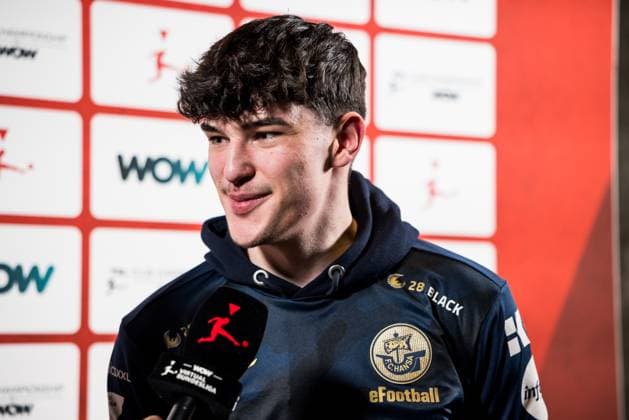 Virtual Bundesliga Club Championship by WOW Playoffs 22 03 2024 LUKAS OFFICIAL11 Lukas Wolff F C Hansa Rostock in an interview Virtual Bundesliga Club Championship by WOW Playoffs, Cologne, Strassenkickerbase on 22 03 2024 Copyright: xBEAUTIFULxSPORTS Wunderlx