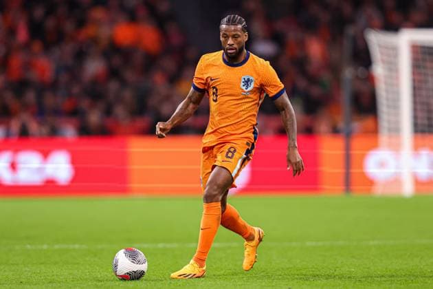2024-03-22 Netherlands v Scotland - International Friendly, Länderspiel, Nationalmannschaft AMSTERDAM, NETHERLANDS - MARCH 22: Georginio Wijnaldum of Netherlands dribbles during the International Friendly match between Netherlands and Scotland at Johan Cruijff ArenA on March 22, 2024 in Amsterdam, Netherlands. (Photo by Peter Lous BSR Agency) Amsterdam Netherlands Content not available for redistribution in The Netherlands directly or indirectly through any third parties. Copyright: xBSRxAgencyx