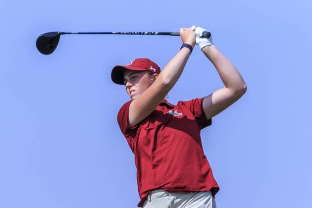 March 22, 2024, Palos Verdes, California, USA: Hannah Darling watches her shot from the 9th tee during Round 2 of the Fir Hills Seri Pak Championship on Friday March 22, 2024 at the Palos Verdes Golf Club in Palos Verdes, California. ARIANA RUIZ PI Palos Verdes U.S - ZUMAp124 20240322_zaa_p124_019 Copyright: xArianaxRuizx