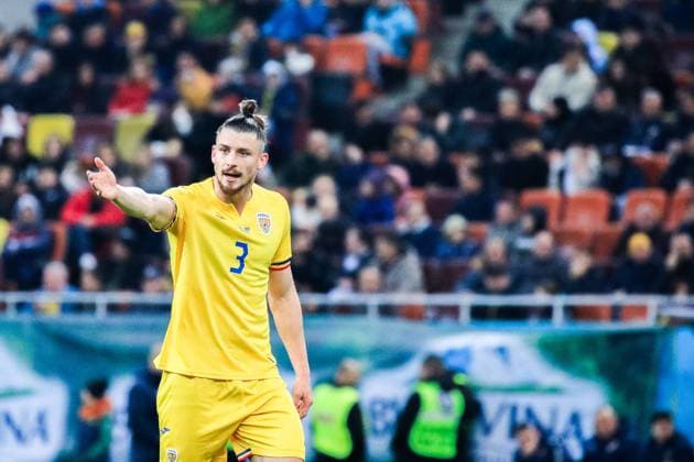 March 22, 2024, Bucuresti, Romania,2024 International Friendly, Länderspiel, Nationalmannschaft Romania vs Northern Ireland, National Arena Stadium, Bucuresti, Romania 3 Radu Dragusin,action portrait image