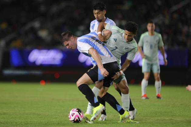 Football, Test match, U23, Mexico - Argentina