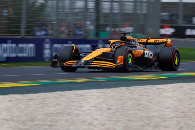 23rd March 2024: Melbourne Grand Prix Circuit, Melbourne, Victoria, Australia; Australian Formula 1 Grand Prix: Qualifying Day; Number 81 McLaren driver Oscar Piastri during practice 3 at the Australian Formula 1  ActionPlus12620701 StephenxBlackberry