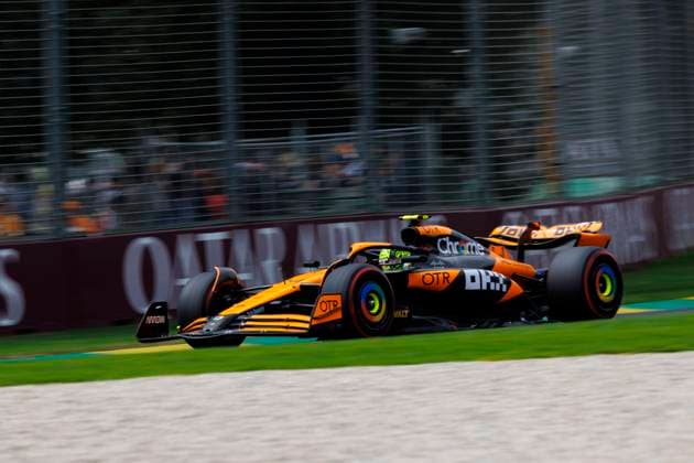 23rd March 2024: Melbourne Grand Prix Circuit, Melbourne, Victoria, Australia; Australian Formula 1 Grand Prix: Qualifying Day; Number 4 McLaren driver Lando Norris during practice 3 at the Australian Formula 1  ActionPlus12620711 StephenxBlackberry
