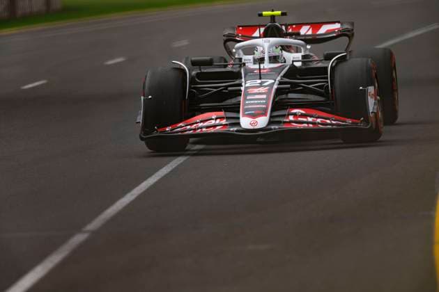23rd March 2024: Melbourne Grand Prix Circuit, Melbourne, Victoria, Australia; Australian Formula 1 Grand Prix: Qualifying Day; Number 27 MoneyGram Haas driver Nico Hulkenberg during practice 3 at the Australian Formula 1  ActionPlus12620722 StephenxBlackberry