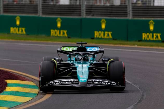 23rd March 2024: Melbourne Grand Prix Circuit, Melbourne, Victoria, Australia; Australian Formula 1 Grand Prix: Qualifying Day; Number 18 Aston Martin Aramco driver Lance Stroll during practice 3 at the Australian Formula 1  ActionPlus12620682 StephenxBlackberry