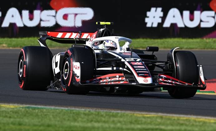 AUSTRALIAN F1 GRAND PRIX, Nico Hulkenberg of Haas F1 Team during the qualifying session at the Australian Grand Prix 2024 on Albert Park Circuit in Melbourne, Saturday, March 23, 2024. ( NO ARCHIVING, EDITORIAL USE ONLY, NO USE IN BOOKS WITHOUT CONSENT MELBOURNE VICTORIA AUSTRALIA  Copyright: xJOELxCARRETTx 20240323001921458907