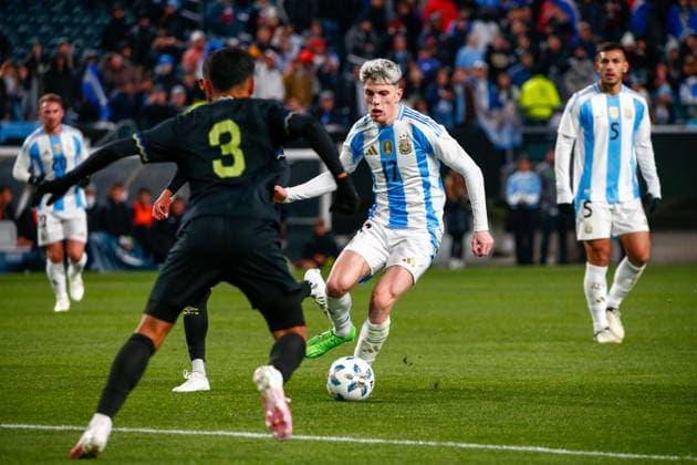 Football, Test match, Argentina - El Salvador