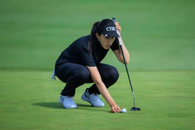 March 22, 2024, Palos Verdes, California, USA: Xiaowen Yin during Round 2 of the Fir Hills Seri Pak Championship on Friday March 22, 2024 at the Palos Verdes Golf Club in Palos Verdes, California. JAVIER ROJAS PI Palos Verdes USA - ZUMAp124 20240322_zaa_p124_087 Copyright: xJavierxRojasx