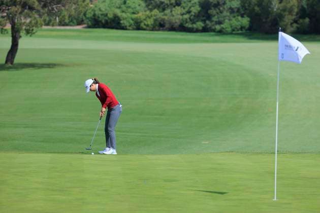 March 22, 2024, Palos Verdes, California, USA: Jennifer Song during Round 2 of the Fir Hills Seri Pak Championship on Friday March 22, 2024 at the Palos Verdes Golf Club in Palos Verdes, California. JAVIER ROJAS PI Palos Verdes USA - ZUMAp124 20240322_zaa_p124_094 Copyright: xJavierxRojasx