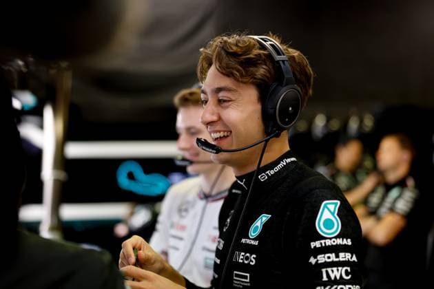RUSSELL George (gbr), Mercedes AMG F1 Team W15, portrait during the Formula 1 Rolex Australian Grand Prix 2024, 3rd round of the 2024 Formula One World Championship, WM, Weltmeisterschaft from March 22 to 24, 2024 on the Albert Park Circuit, in Melbourne, Australia - F1 - AUSTRALIAN GRAND PRIX 2024 DPPI Panoramic  240323_R03_AUSTRALIA_F12024GP03AUS_JK310064.jpg