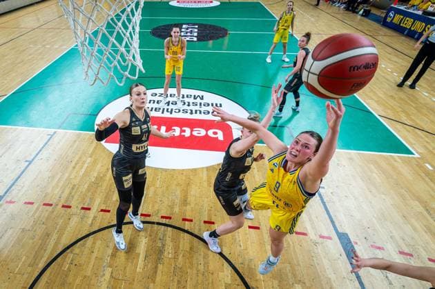 Basketball Berlin 22 03 2024 Season 2023 2024 1 Bundesliga DBBL Alba Berlin Saarlouis Royals Laina Snyder Alba, No 09