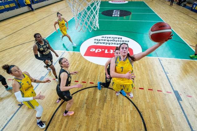 Basketball Berlin 22 03 2024 Season 2023 2024 1 Bundesliga DBBL Alba Berlin Saarlouis Royals Leoni Kreyenfeld Alba, No 07