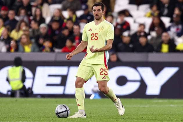 Spain v Colombia Friendly 22 03 2024. Daniel Vivian of Spain during the Friendly match between Spain and Colombia at the London Stadium, London, England on 22 March 2024. London London Stadium England Editorial use only , Copyright: xPaulxPhelanx PSI-19303-0101