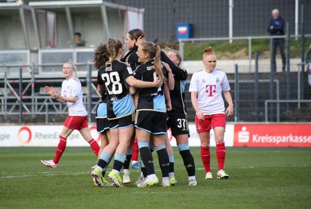 23 03 2024, xgrfx, Fußball 1 Bundesliga Damen, 1 FC Köln Frauen 1 FC Nürnberg emspor, v l Tor, Lara Schmidt 1 FC Nürnberg DFL DFB REGULATIONS PROHIBIT ANY USE OF PHOTOGRAPHS as IMAGE SEQUENCES and or QUASI VIDEO Köln