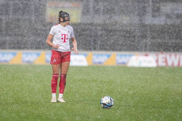 GOOGLE PIXEL Frauen Bundesliga 1 FC Köln 1 FC Nürnberg, 23 03 2024 Manjou Wilde 1 FC Köln, 7 GOOGLE PIXEL Frauen Bundesliga, 1 FC Köln 1 FC Nürnberg, 17 Spieltag, am 23 03 2024, Franz Kremer Stadion, Köln DFL regulations prohibit any use of photographs as image sequences and or quasi video Copyright: xBEAUTIFULxSPORTS Meuselx