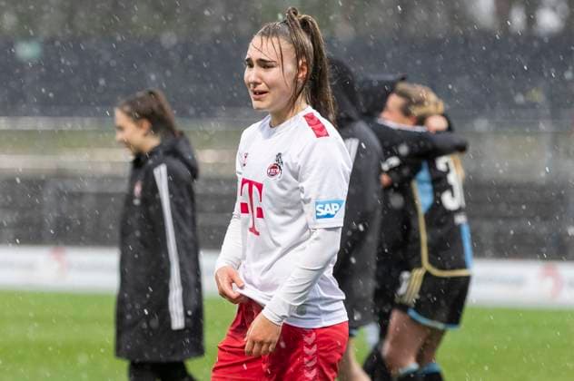 GOOGLE PIXEL Frauen Bundesliga 1 FC Köln 1 FC Nürnberg, 23 03 2024 Alena Bienz 1 FC Köln, 11 is disappointed GOOGLE PIXEL Frauen Bundesliga, 1 FC Köln 1 FC Nürnberg, 17 Spieltag, am 23 03 2024, Franz Kremer Stadion, Köln DFL regulations prohibit any use of photographs as image sequences and or quasi video Copyright: xBEAUTIFULxSPORTS Meuselx