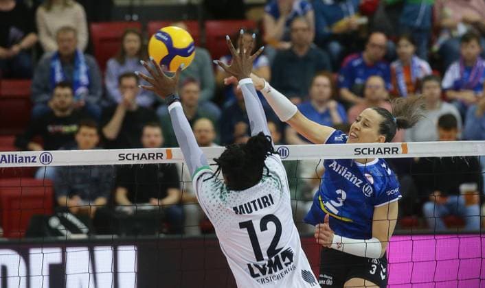 Stuttgart , Volleyball Bundesliga Womens PlayOff quarter-final match 1, Allianz MTV Stuttgart vs USC Münster , Maria Segura Palleres Stgt