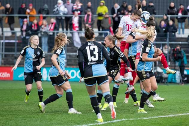GOOGLE PIXEL Frauen Bundesliga 1 FC Köln 1 FC Nürnberg, 23 03 2024 Martyna Wiankowska 1 FC Köln, 26 with a header chance GOOGLE PIXEL Frauen Bundesliga, 1 FC Köln 1 FC Nürnberg, 17 Spieltag, am 23 03 2024, Franz Kremer Stadion, Köln DFL regulations prohibit any use of photographs as image sequences and or quasi video Copyright: xBEAUTIFULxSPORTS Meuselx